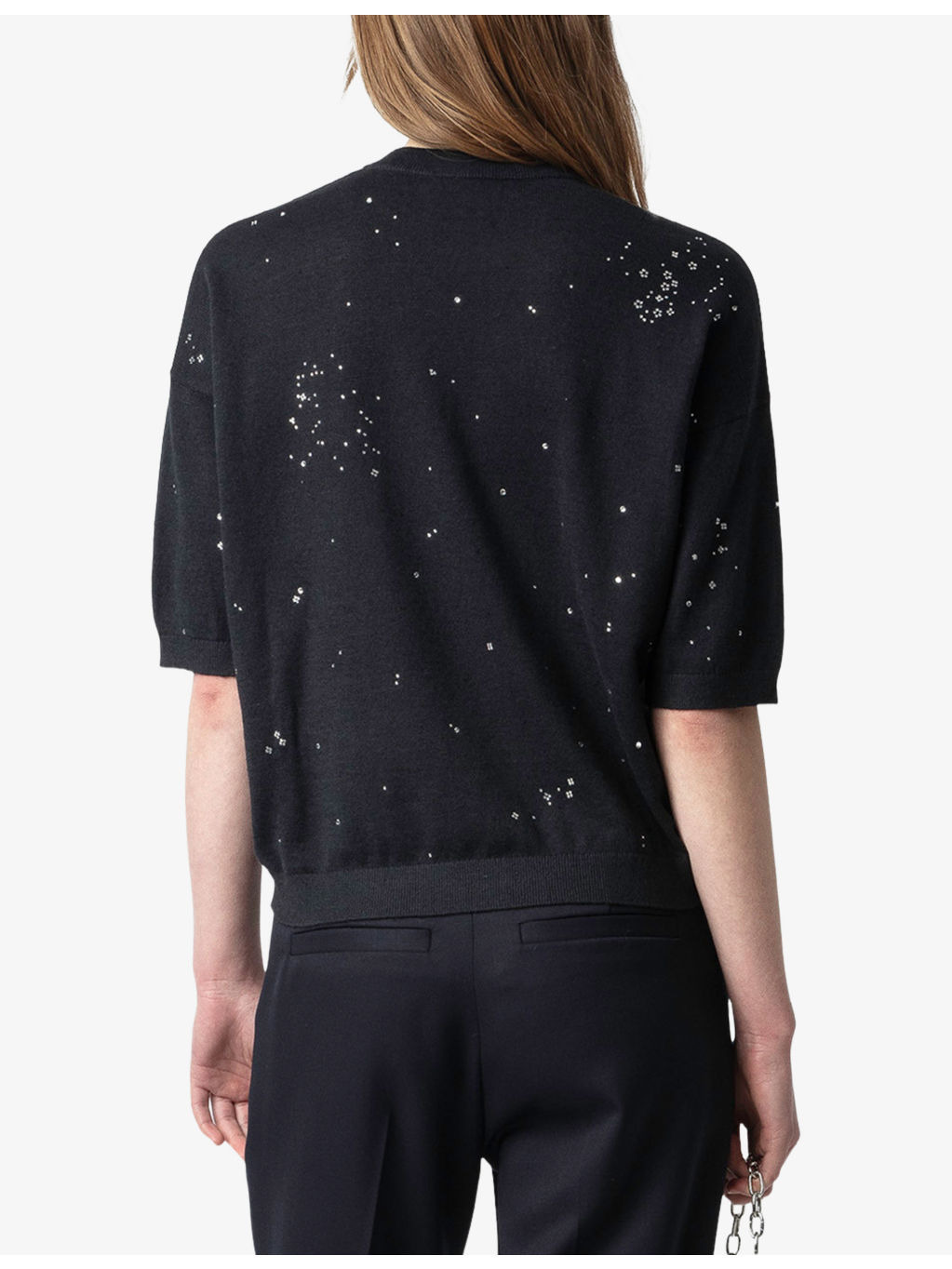 Wully Rhinestone Knitted Top - 4