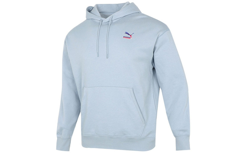 PUMA Logo Hoodie 'Light Blue' 534443-61 - 1