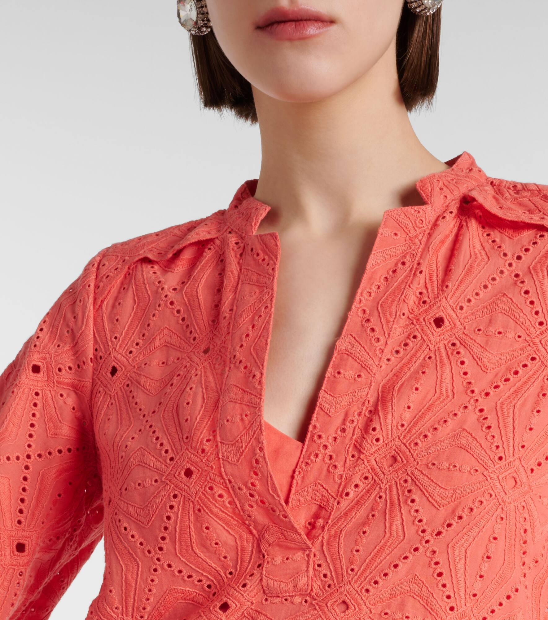 Generous Gaze broderie anglaise kaftan - 4