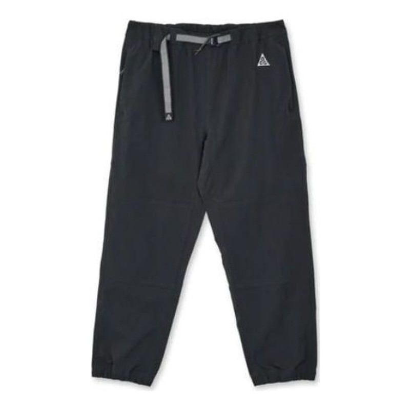 남자 나이키 ACG 시리즈 태양열 집열기 로고 탄력 있는 Athleisure 캐주얼 스포츠 긴 바지 / 바지 검정 CV - 1