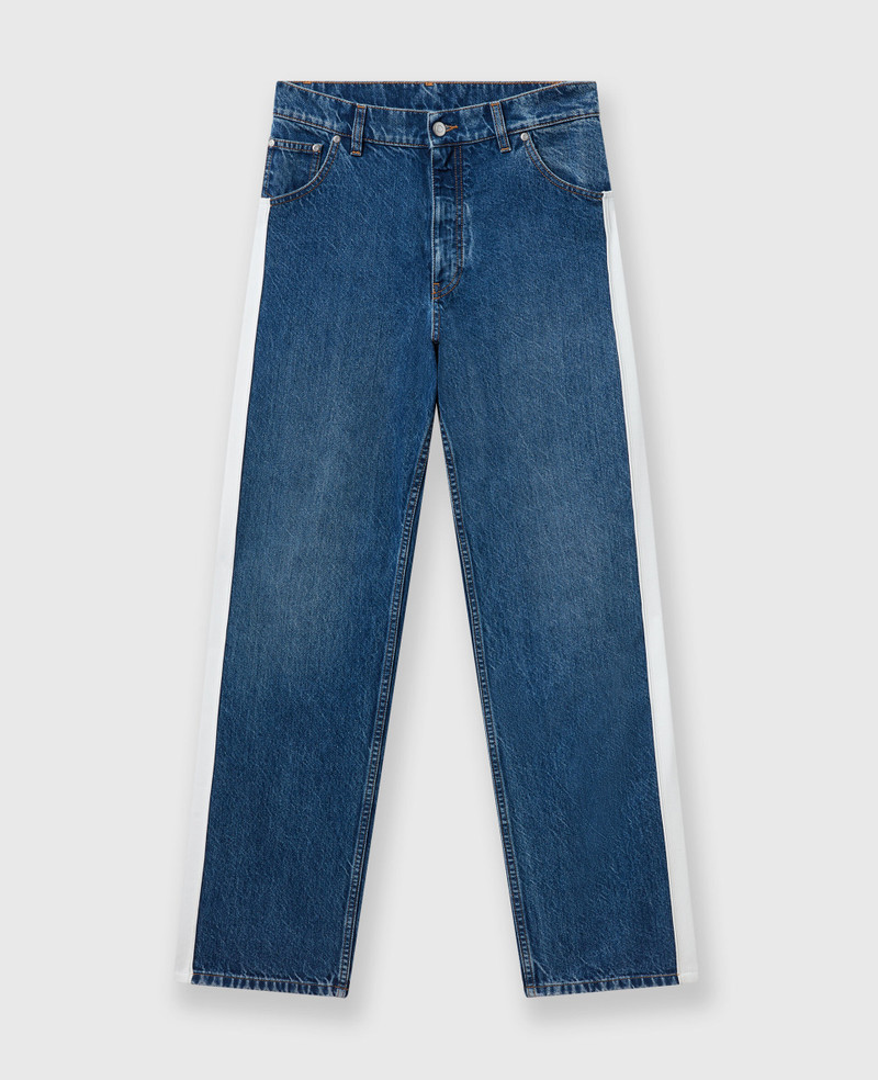 Side Stripe Straight-Leg Jeans 1