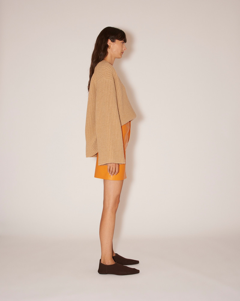 Nanushka MAURA - Cashmere-merino chunky sweater - Camel outlook