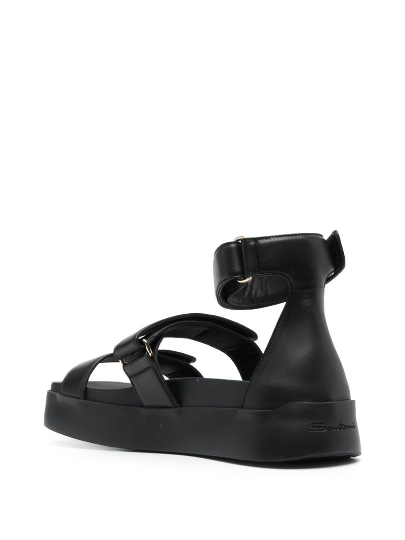 touch-strap leather sandals 3