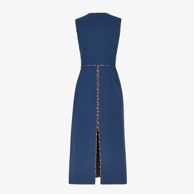 FENDI Blue wool dress outlook