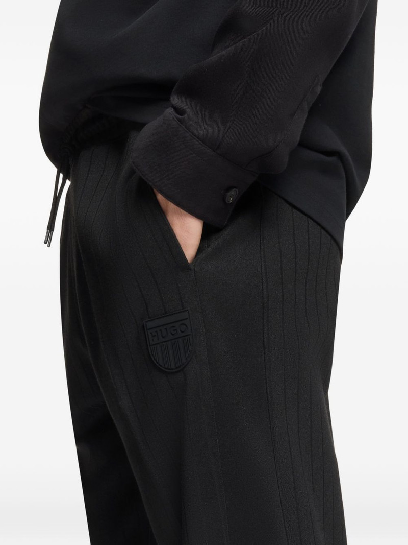 ribbed logo track pants 5