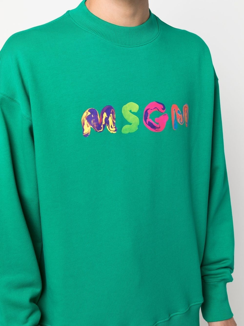 logo-print crew-neck sweatshirt - 5