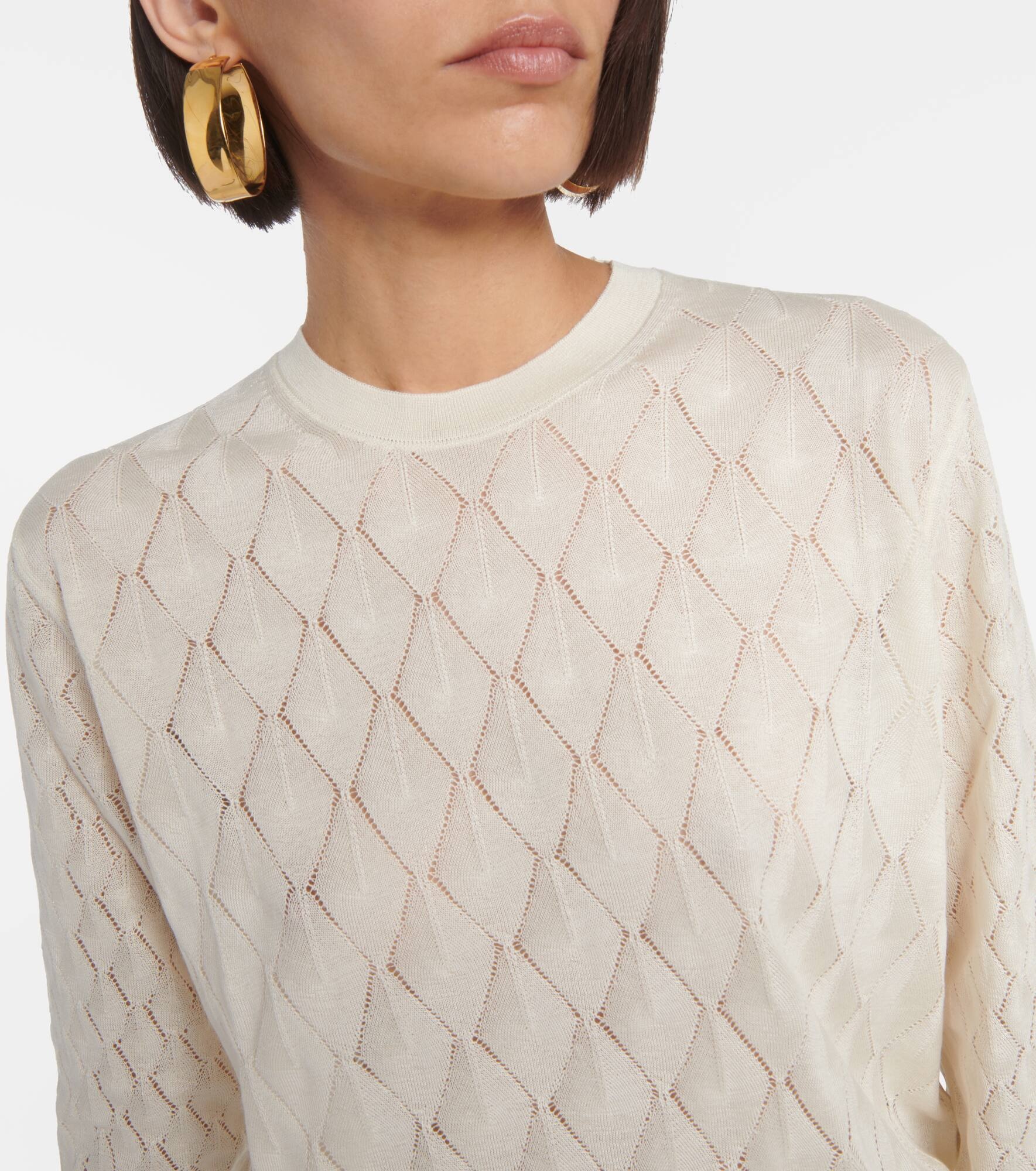 Piura Argyle cashmere and silk sweater - 4