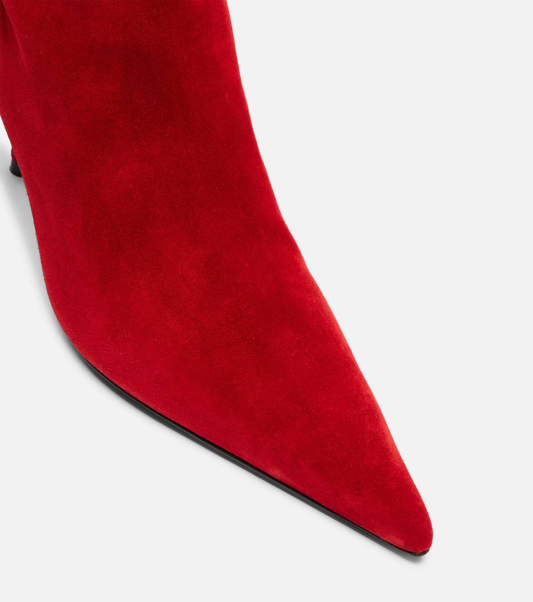 Suede knee-high boots - 5