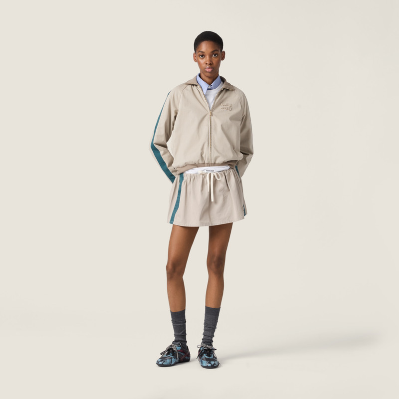 Miu Miu Washed twill miniskirt outlook