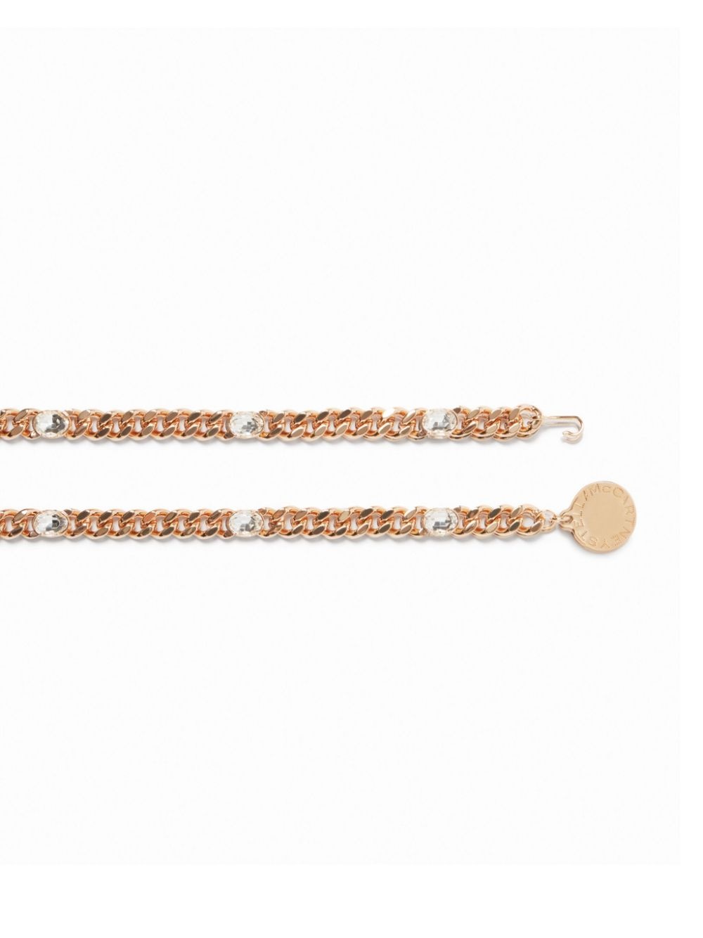 crystal-embellished chain belt - 3