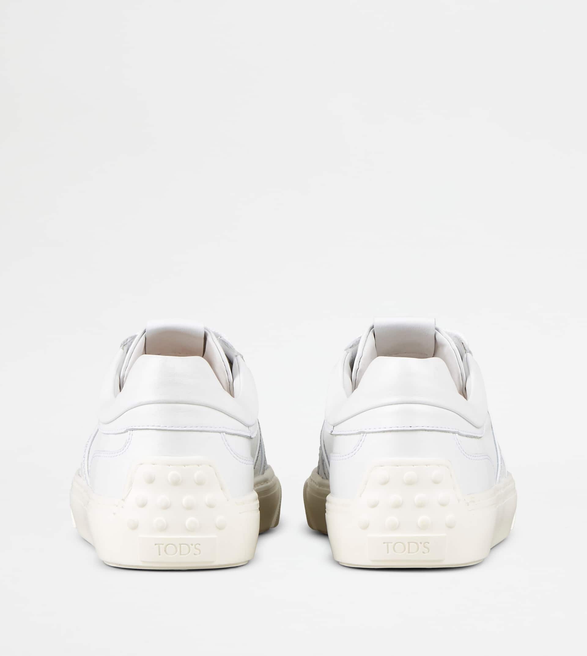 SNEAKERS IN LEATHER - WHITE - 2