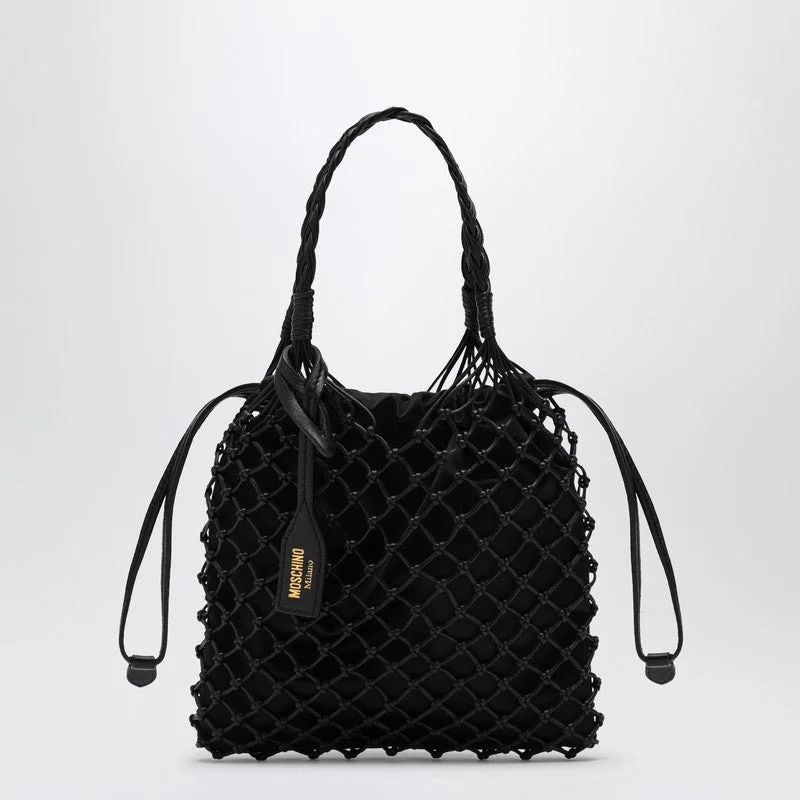Moschino Basket Net Black Nappa Bag Women - 1
