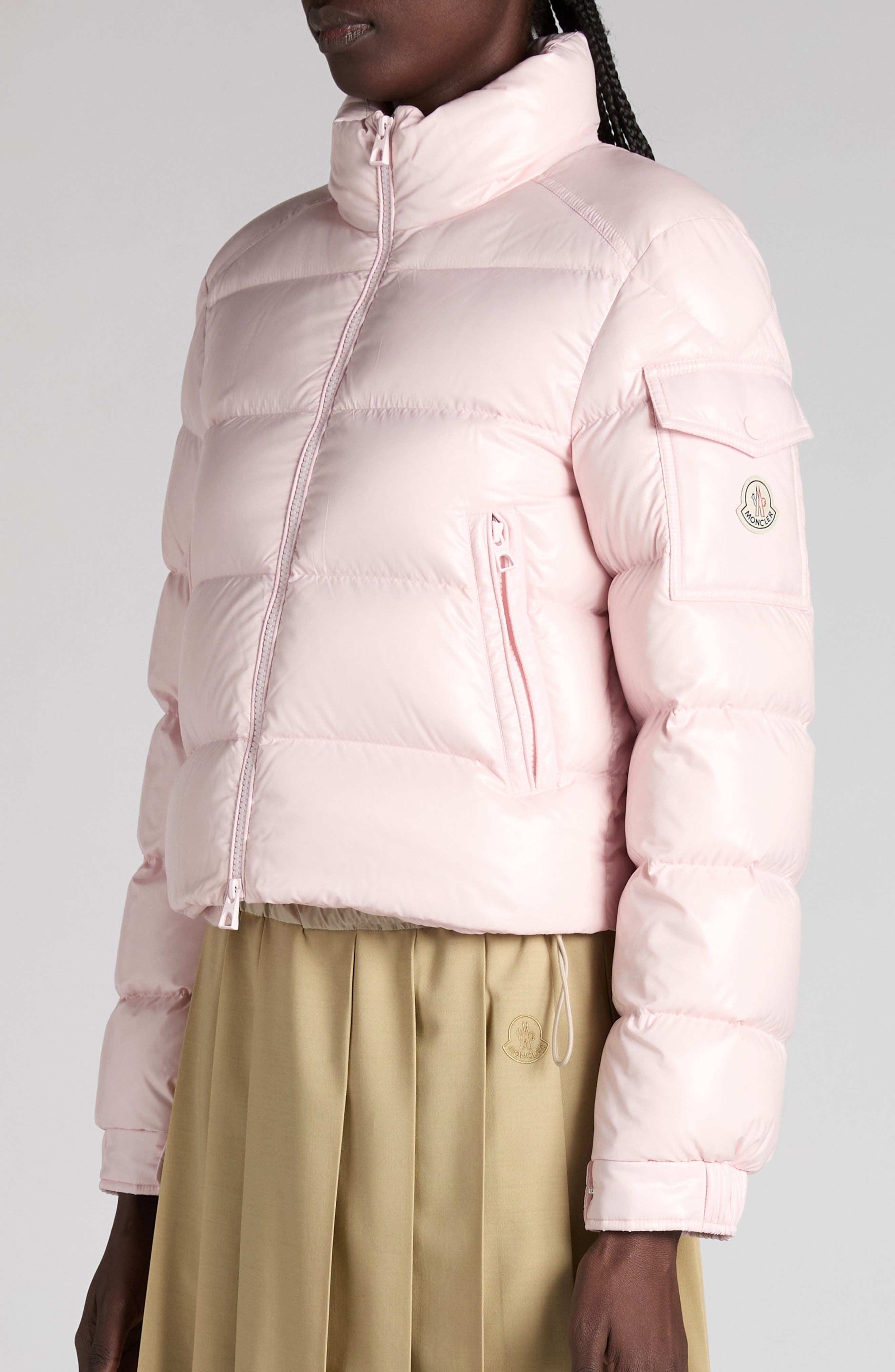 Moncler Petra Down Puffer Jacket in Rose Quicksand at Nordstrom - 5