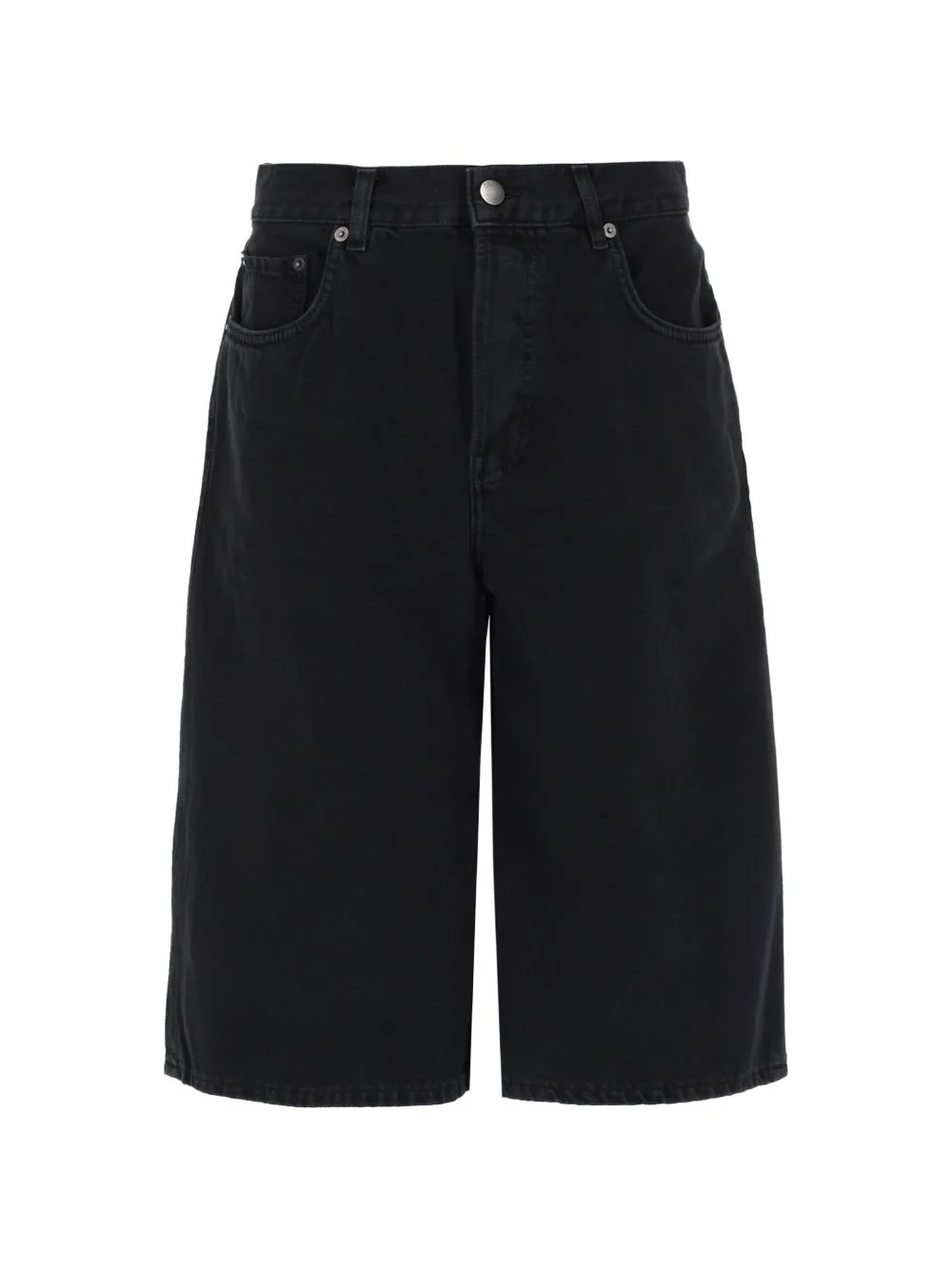 New Becky wide-leg denim shorts - 1