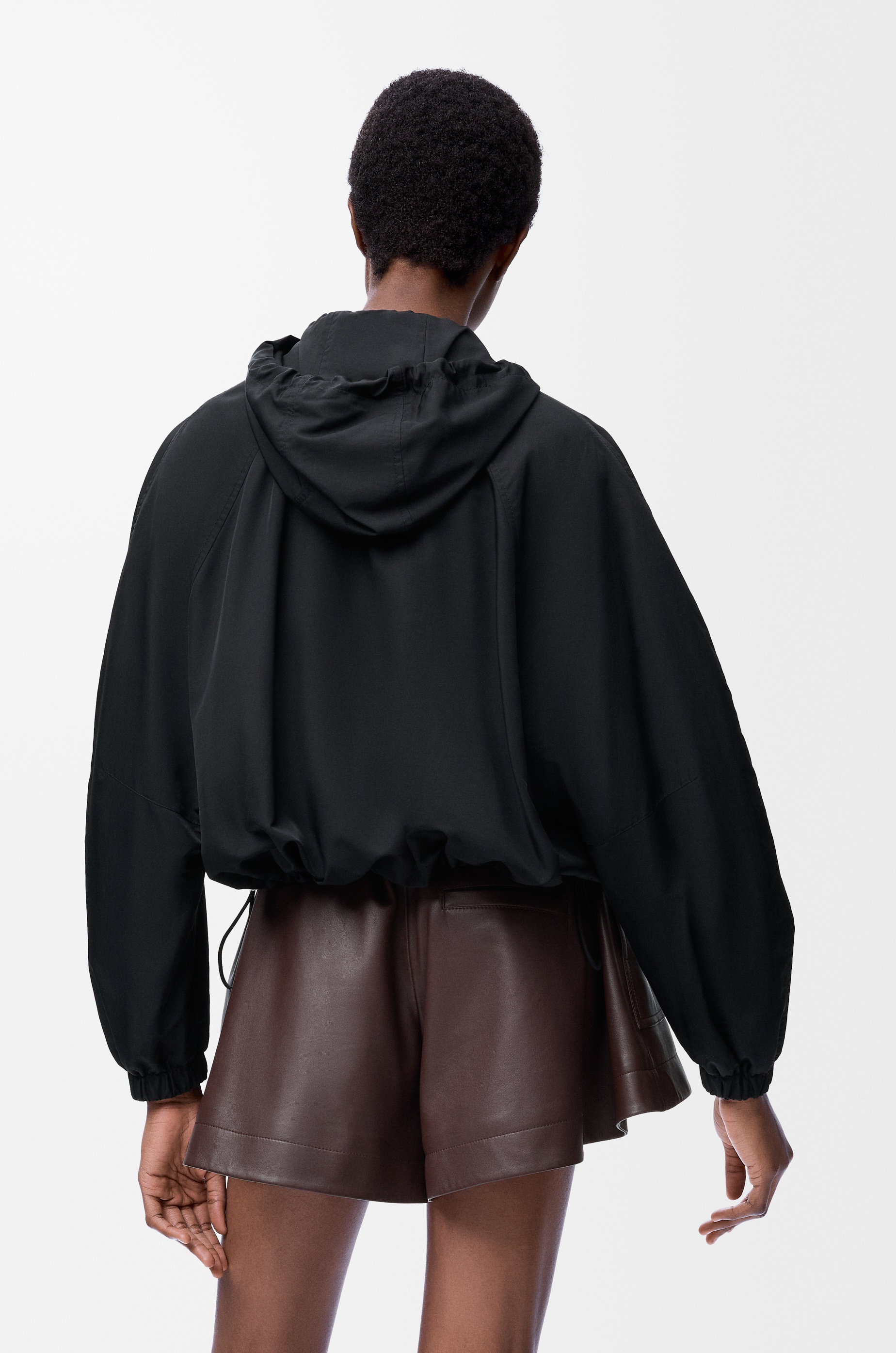 Balloon jacket in cupro blend - 4