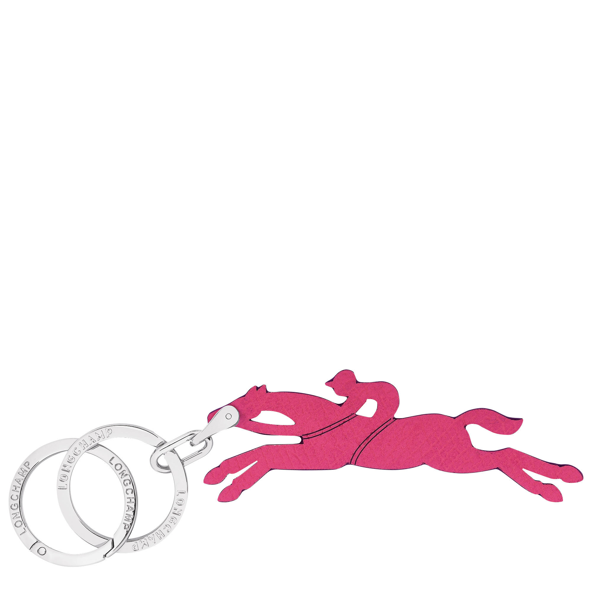 Le Pliage Key rings Magenta - Leather - 1