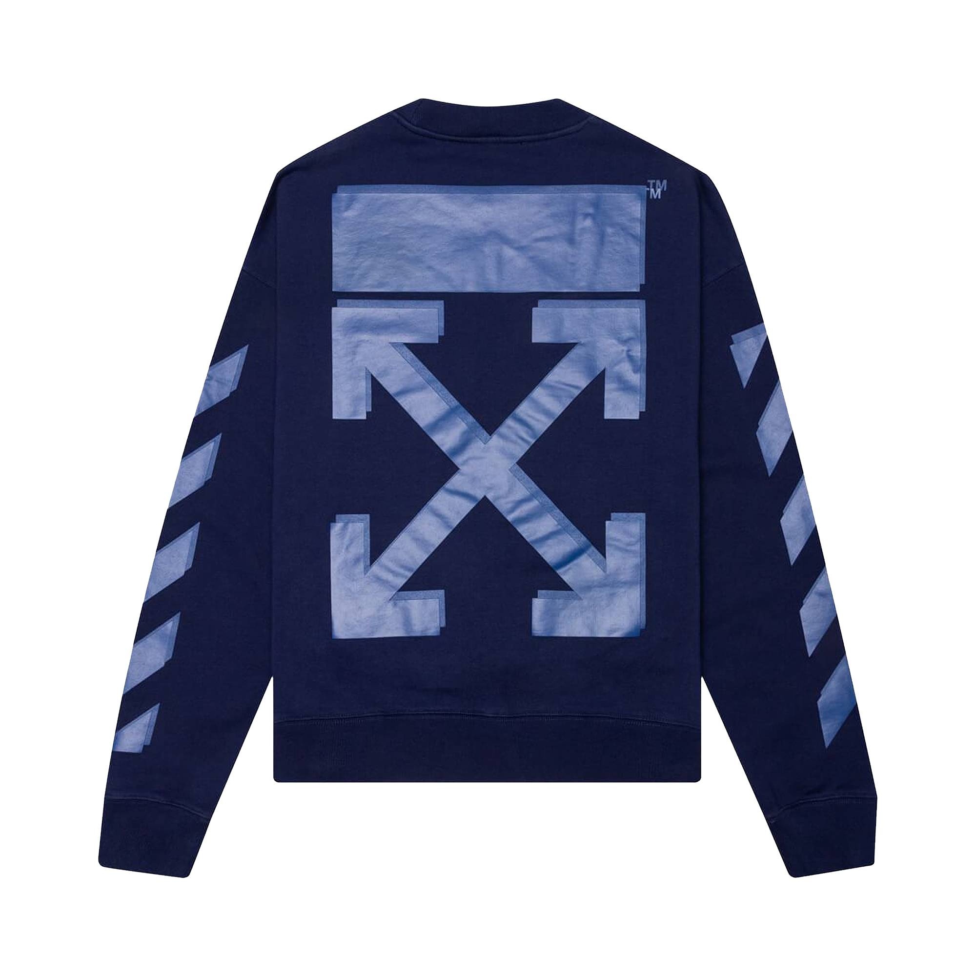 Off-White Rubber Arrow Skate Crewneck 'Blue/Blue' - 2