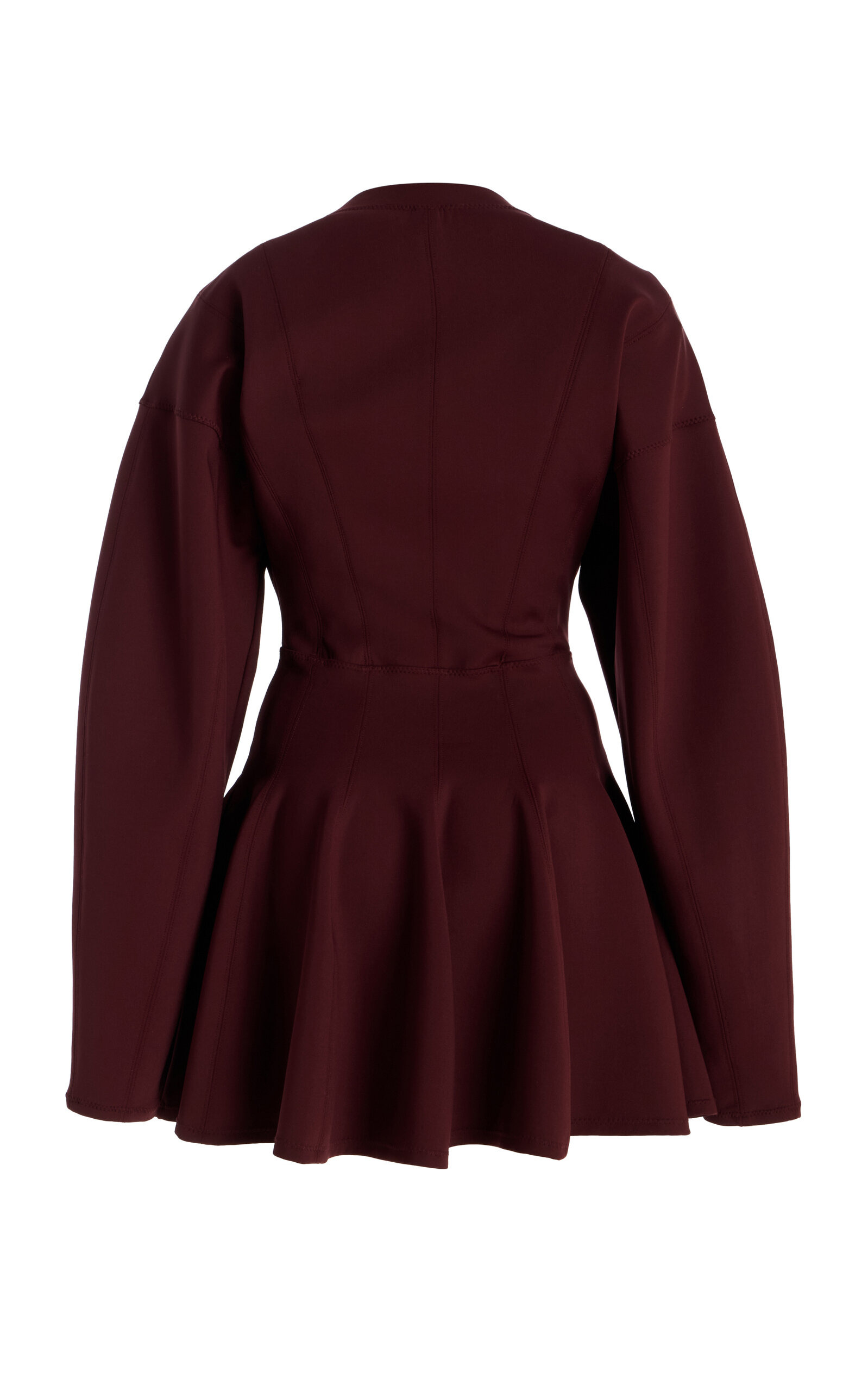 Ansel Zip Front Mini Dress burgundy - 3
