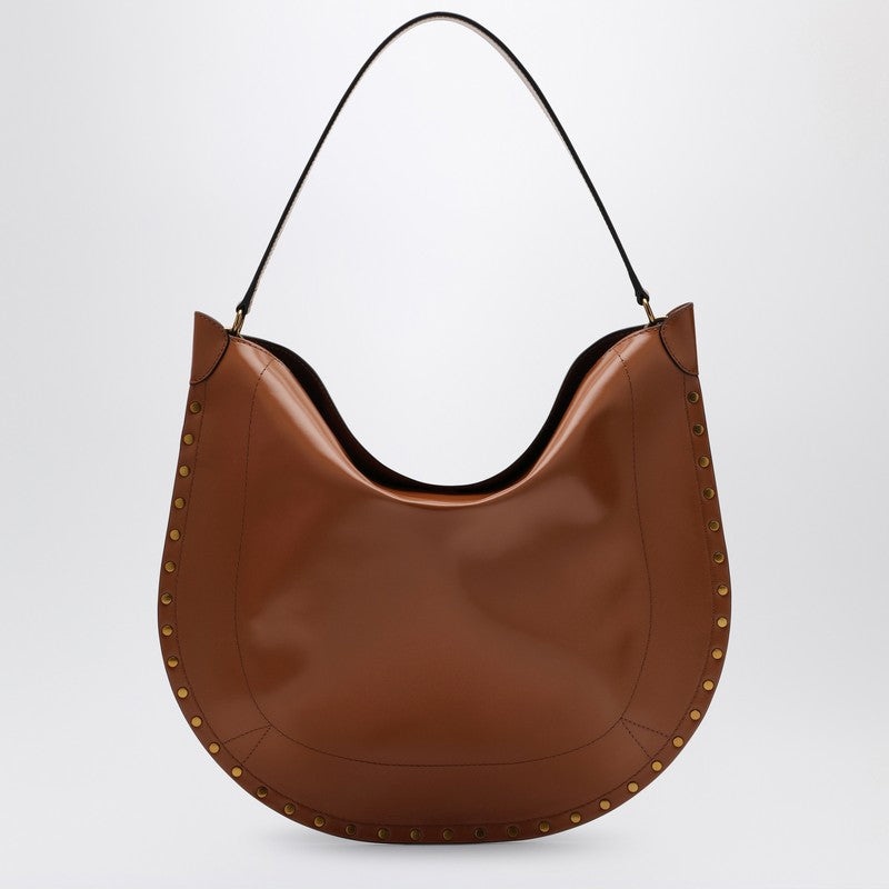 Isabel Marant Oskan Soft Cognac-Coloured Hobo Bag Women - 3