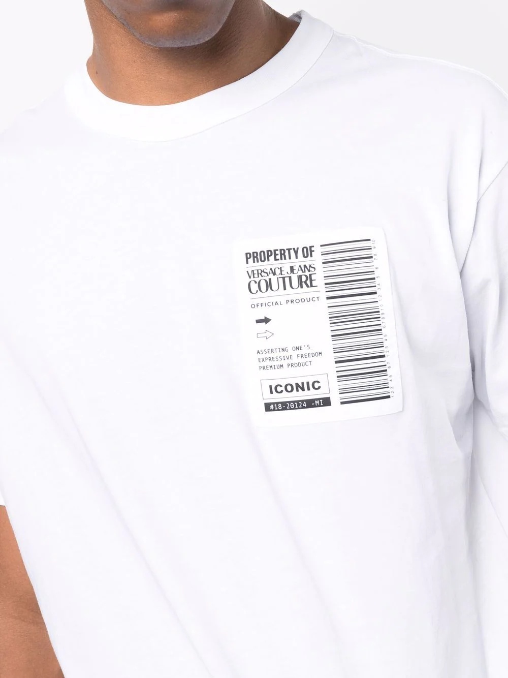 barcode-patch T-shirt - 5