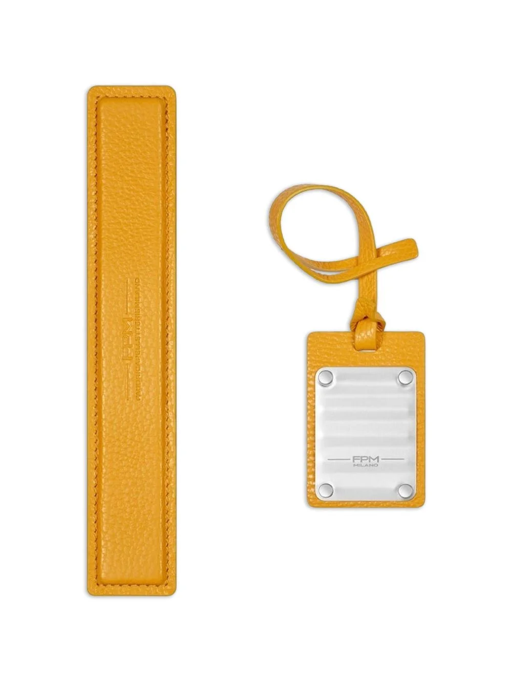 stitched leather handle - 1