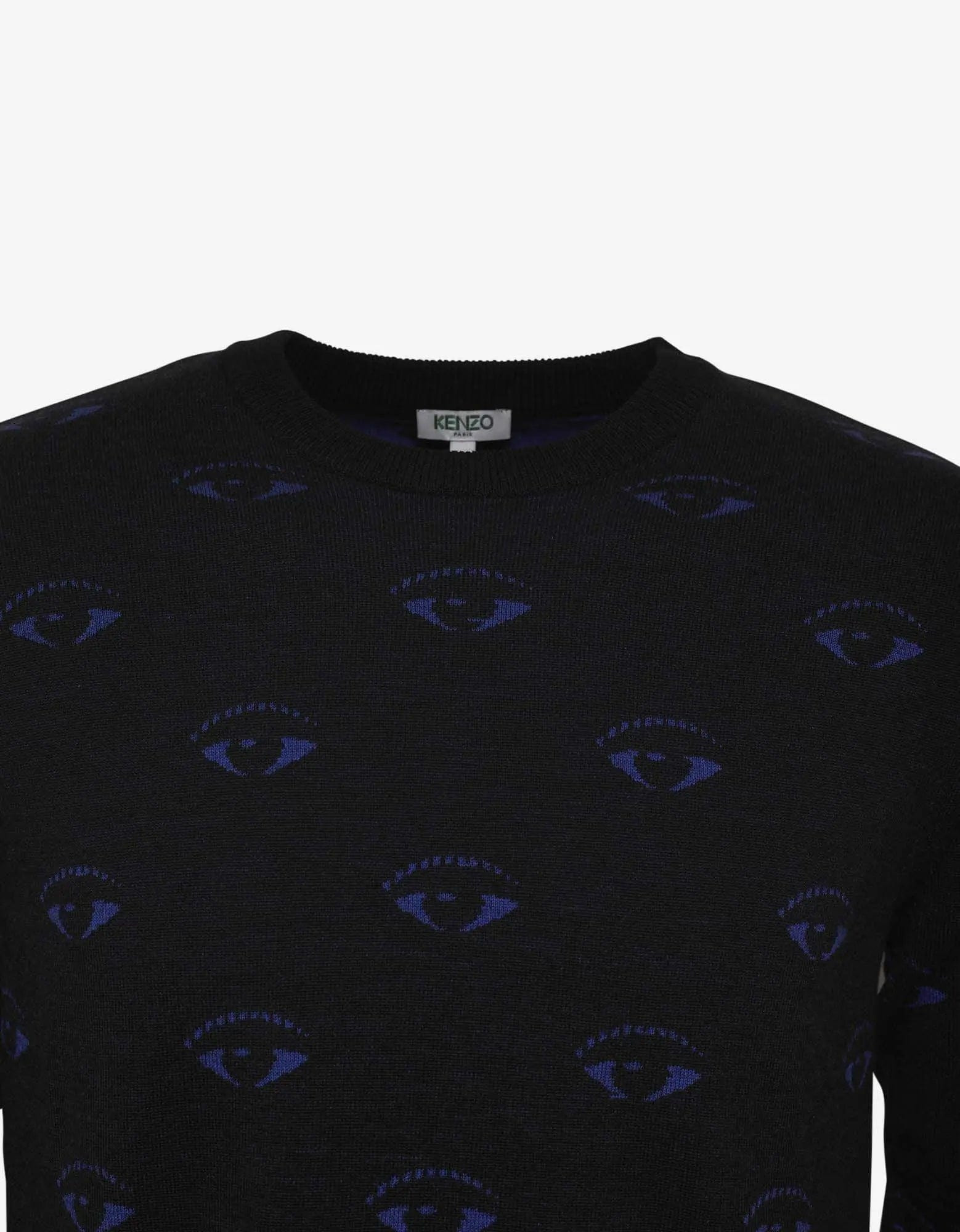 Kenzo Black Eye Monogram Wool-Blend Sweater - 4