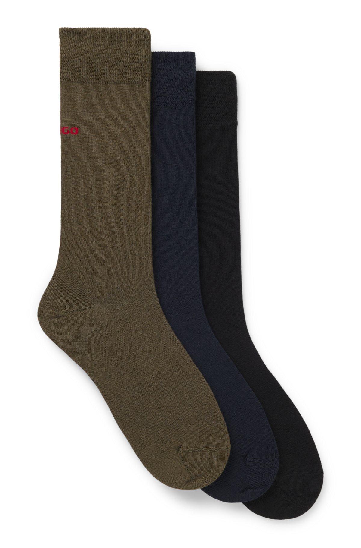 THREE-PACK OF LOGO SOCKS IN A REGULAR LENGTH - 1