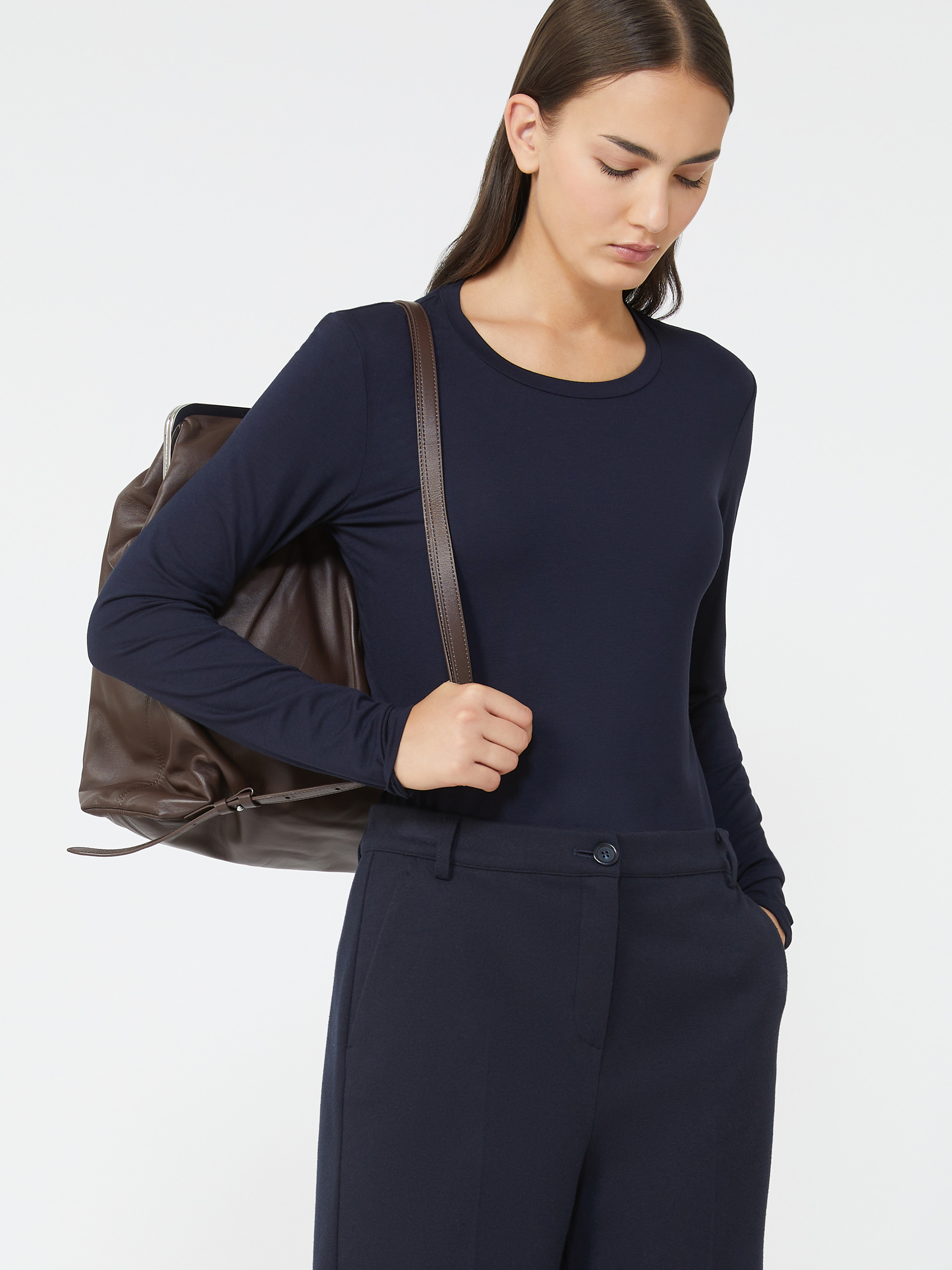 MULTIE Stretch jersey basic T-shirt - 5