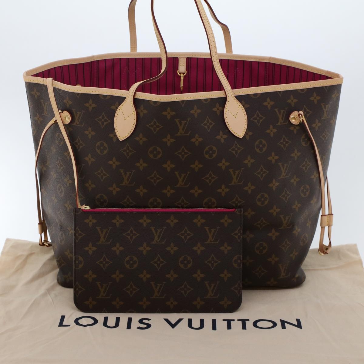 LOUIS VUITTON Monogram Neverfull GM Tote Bag M40157 - 12