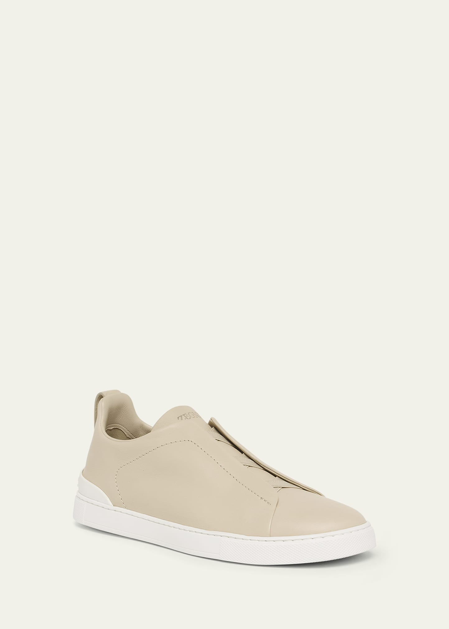 Men's Triple Stitch SECONDSKIN Leather Slip-On Sneakers - 2
