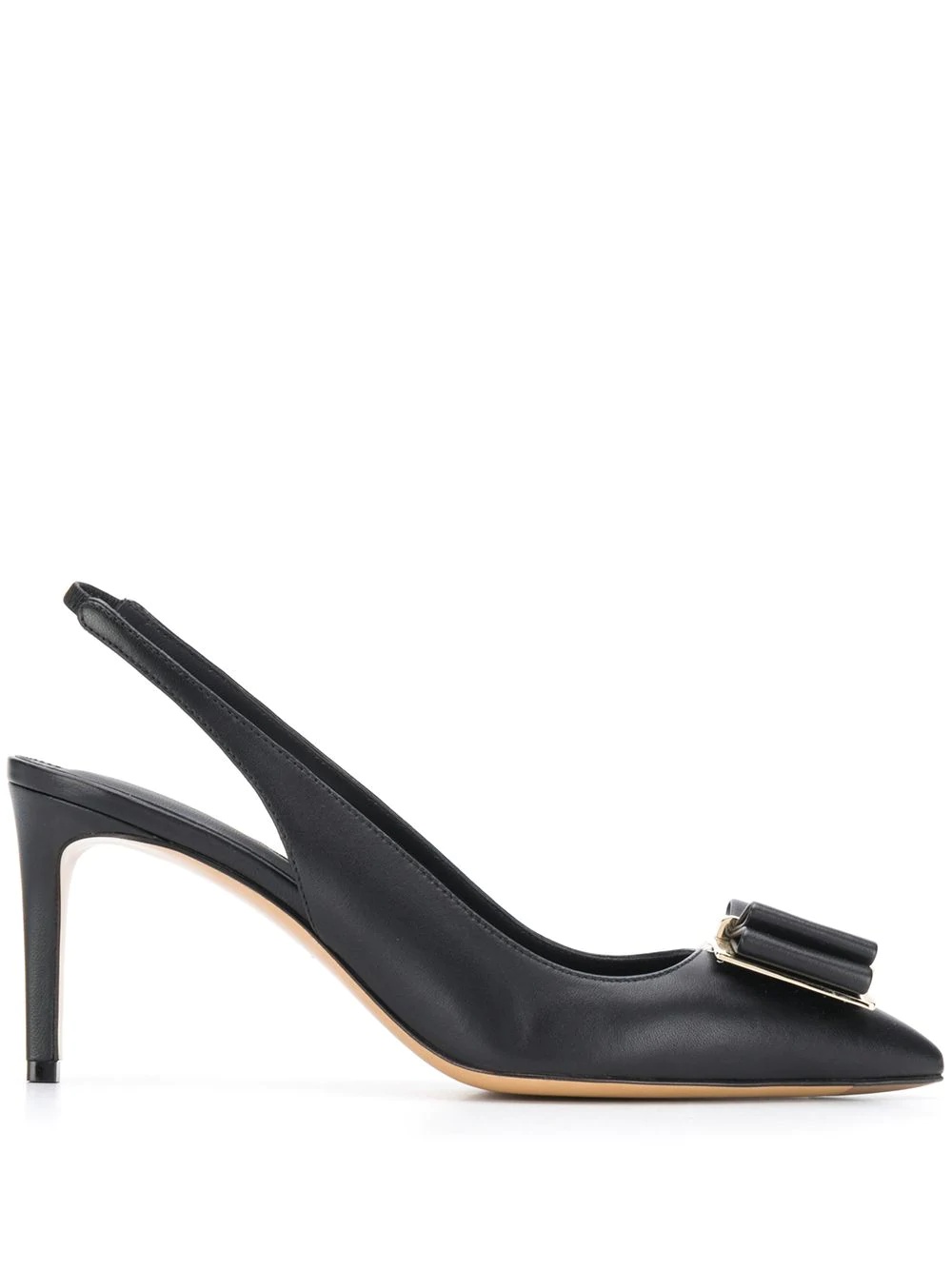 bow sling-back pumps - 1