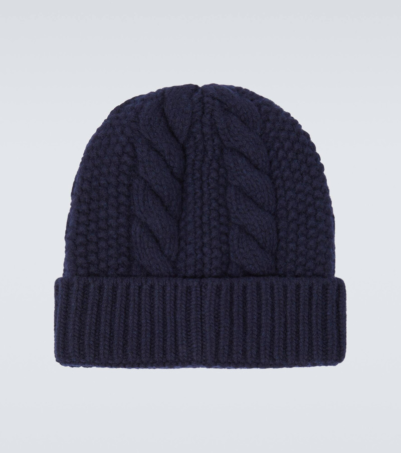 Moncler Cable-knit wool and cashmere beanie outlook