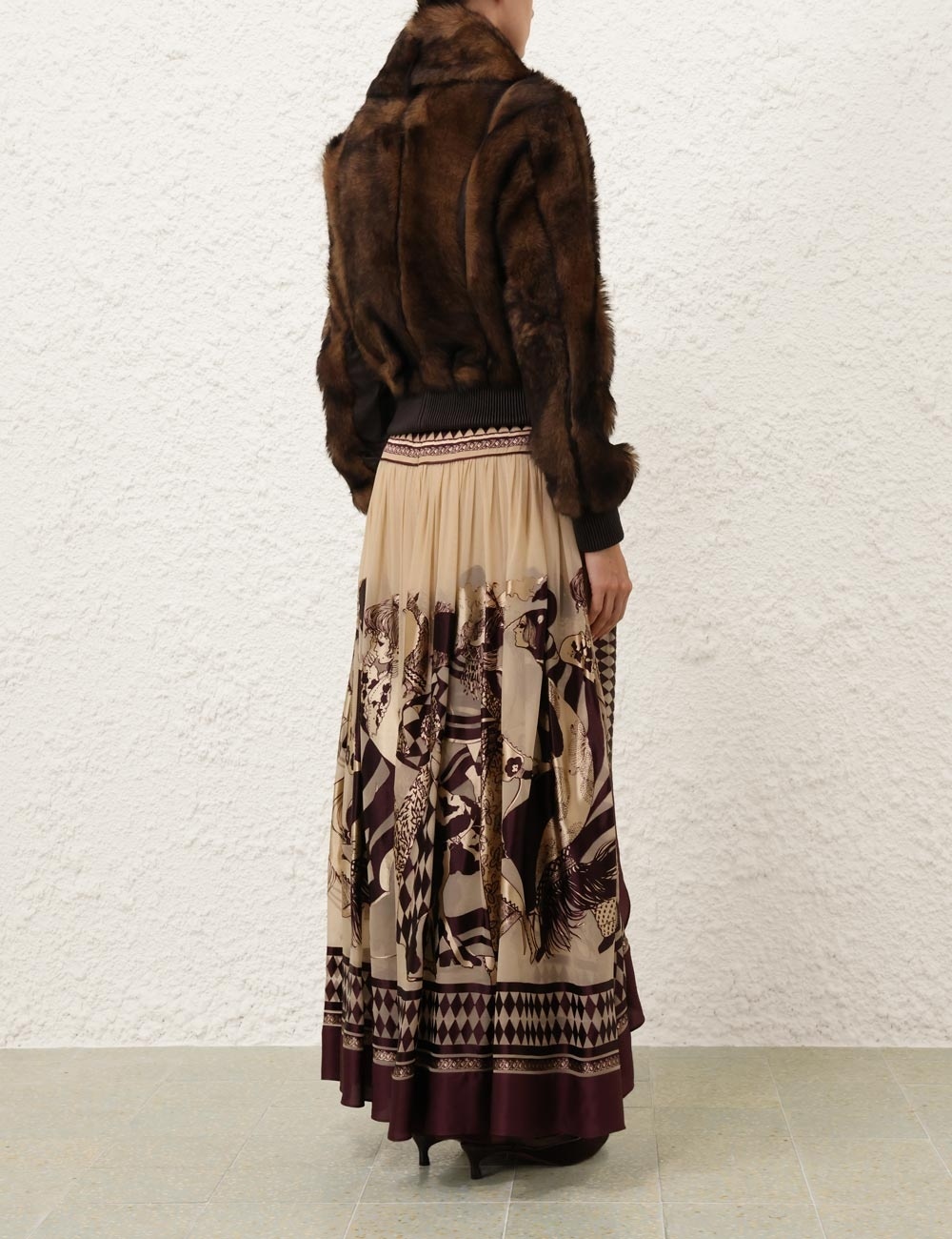 ILLUSTRATION SHEARLING JACKET - 4