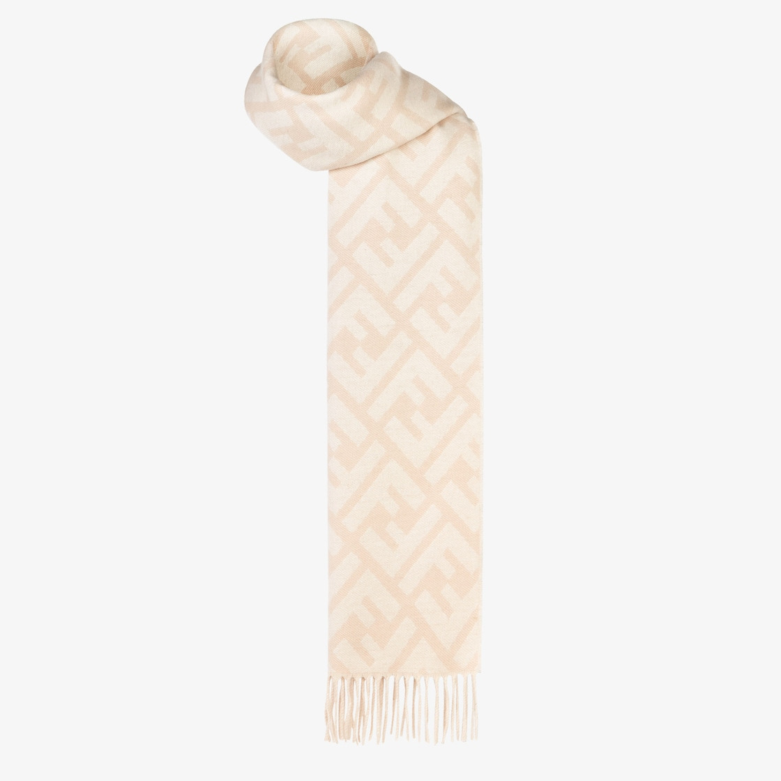 Pale pink cashmere scarf - 2