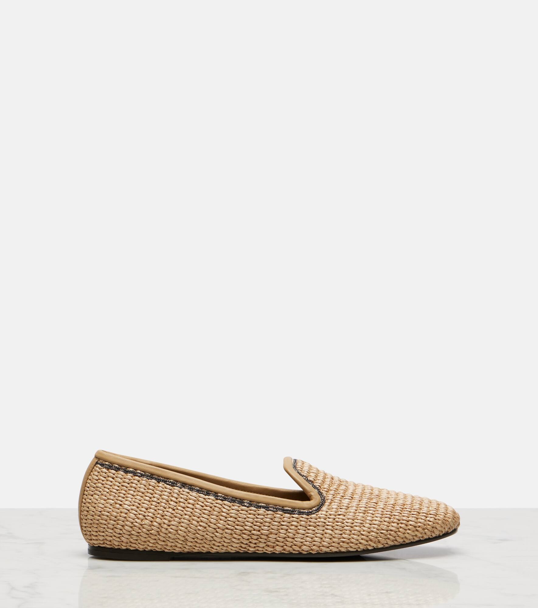 Monili raffia loafers - 4