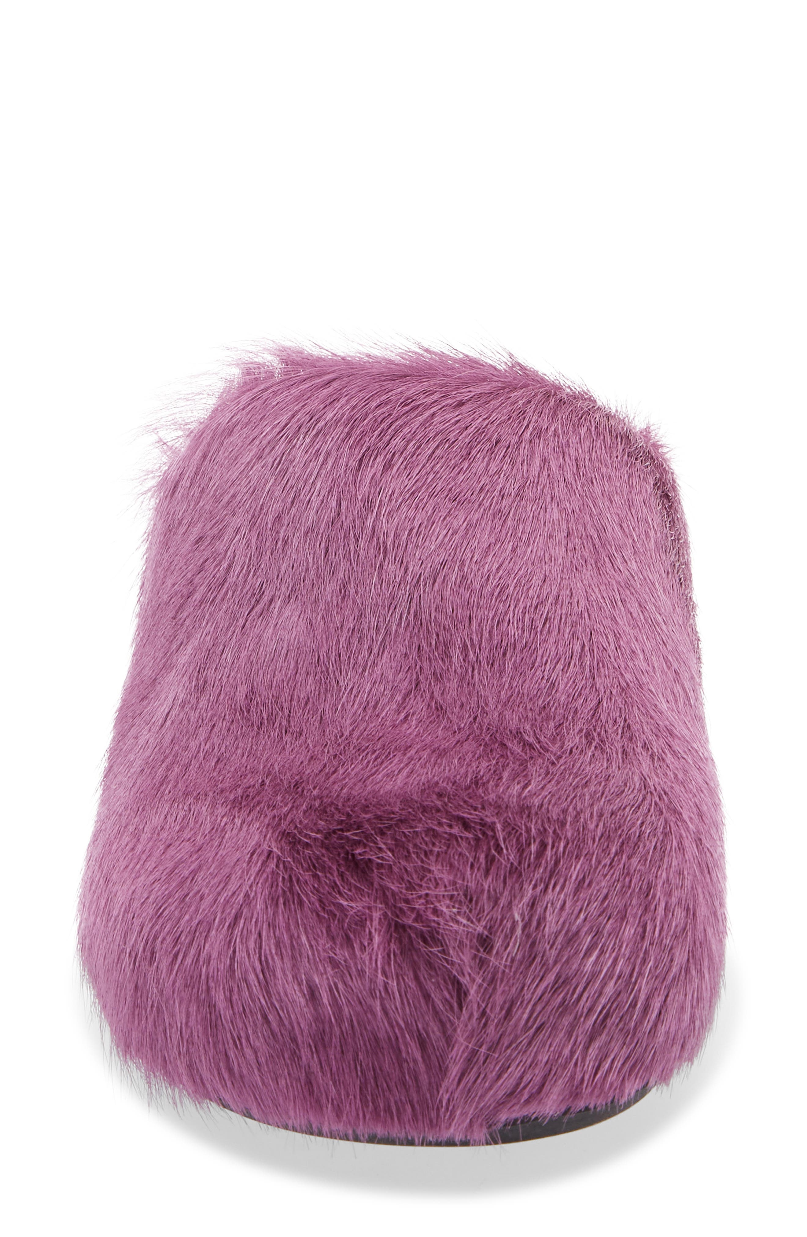 Marni Fussbett Sabot Genuine Calf Hair Clog in Purple at Nordstrom - 4
