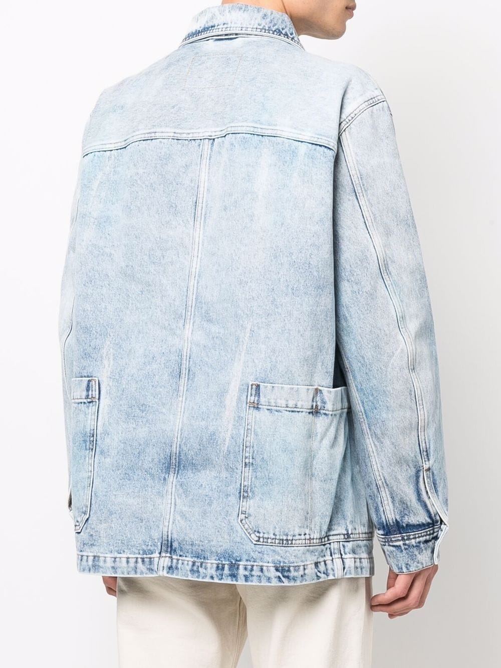 acid-wash denim jacket - 5