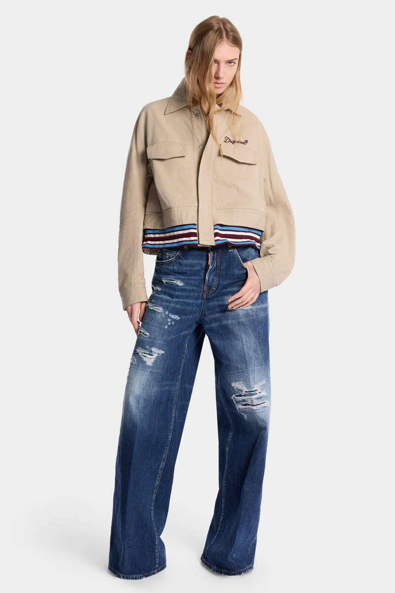 MEDIUM RIPPED WASH BAGGY TRAVELLER JEANS 3