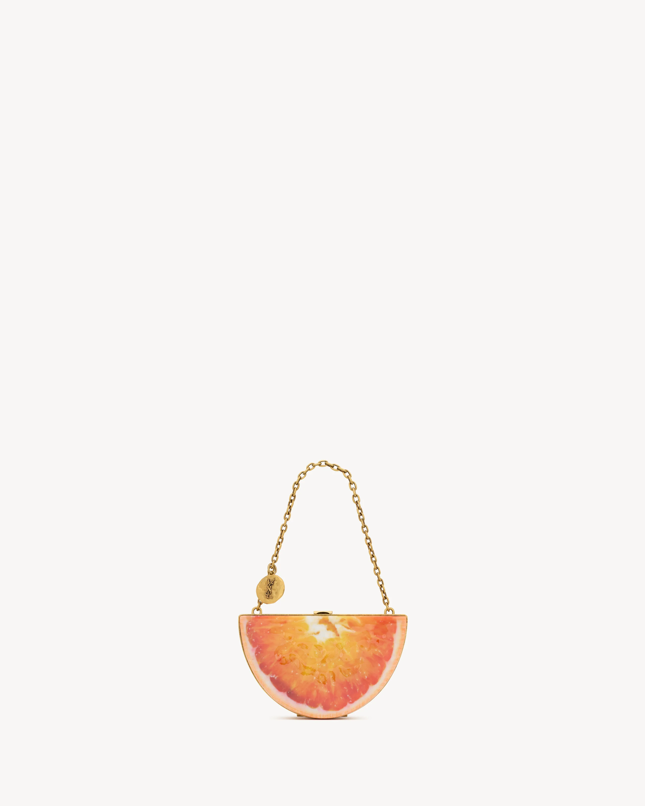 EVENING MINI ORANGE CLUTCH IN RESIN - 1
