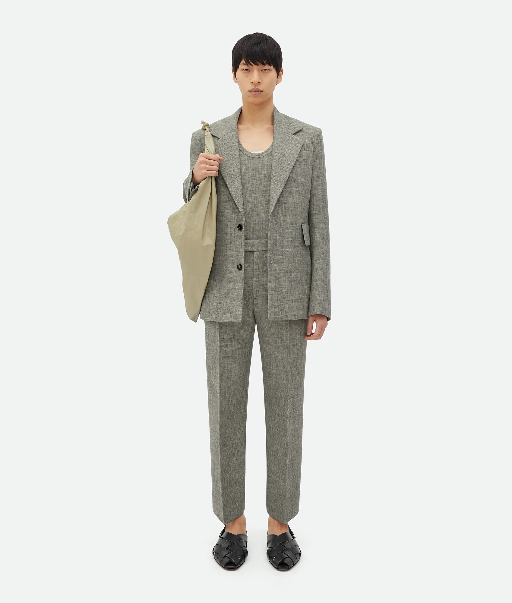 Curved Sleeves Wool Jacket - 4