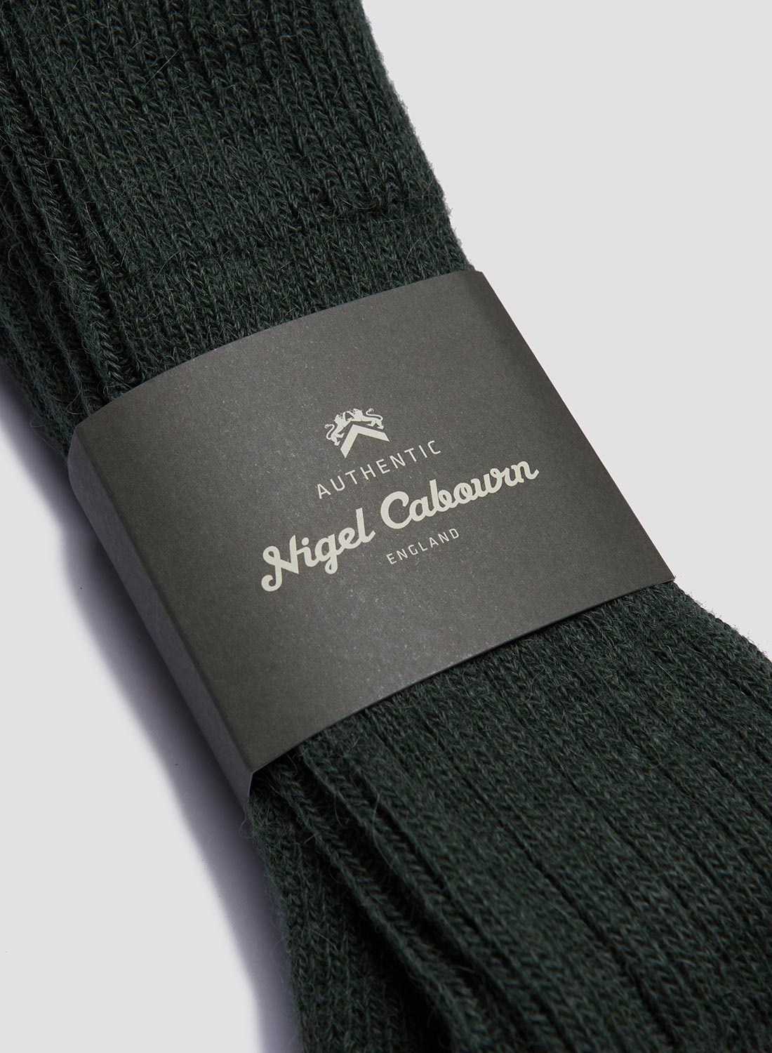 Alpaca Wool Sock in Green - 2