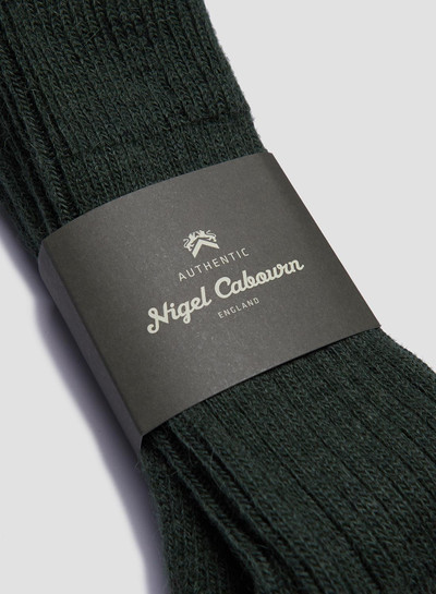 Nigel Cabourn Alpaca Wool Sock in Green outlook
