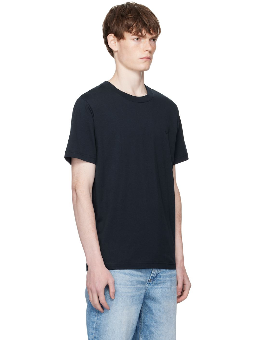 Navy Standard 'APC' Brodé T-shirt - 2