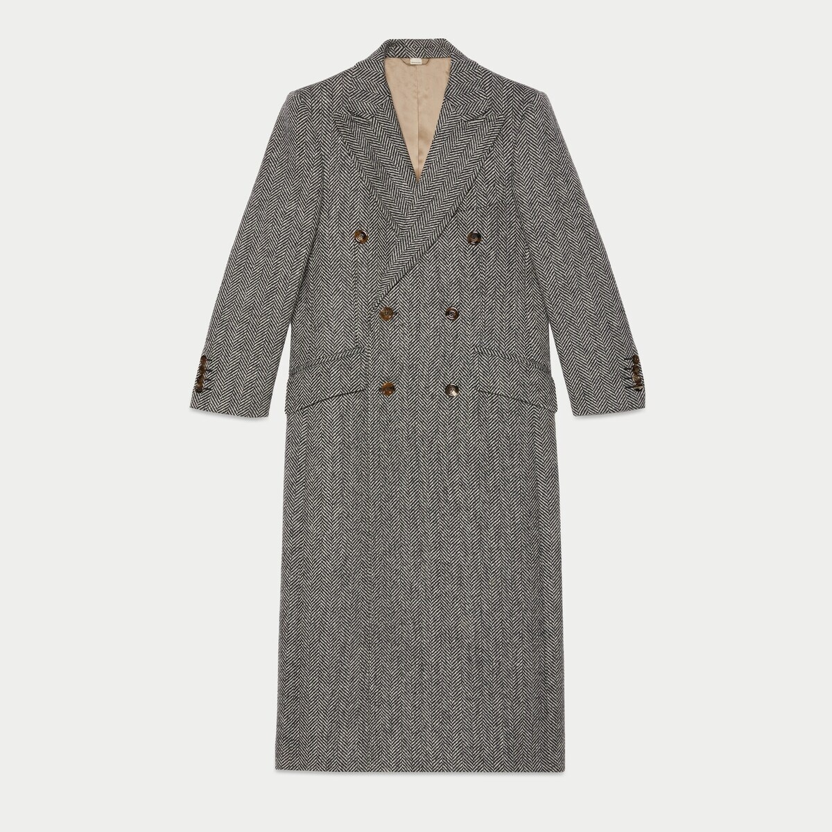 Gucci HA HA HA herringbone coat - 1