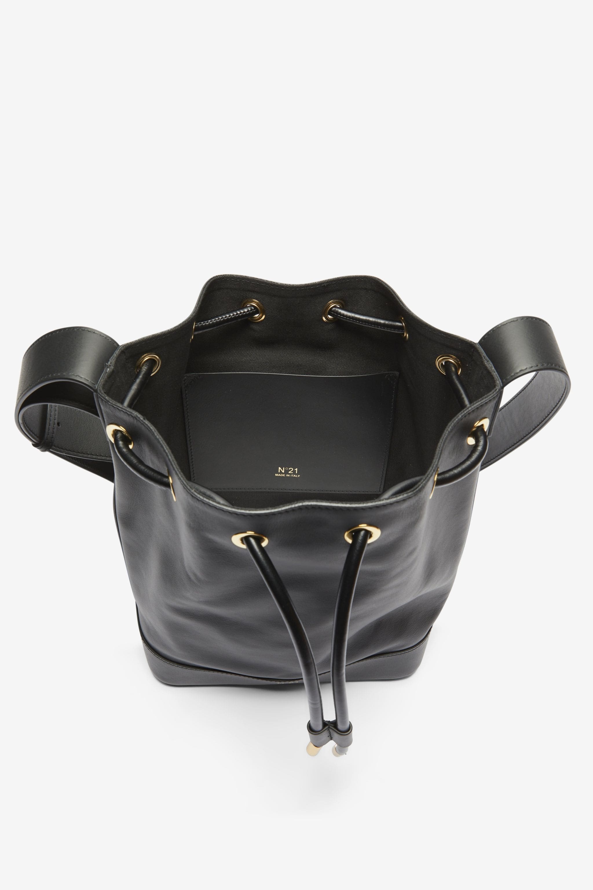 LEATHER BUCKET BAG - 4