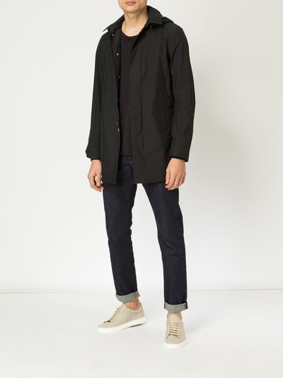 Herno button-up hooded raincoat outlook