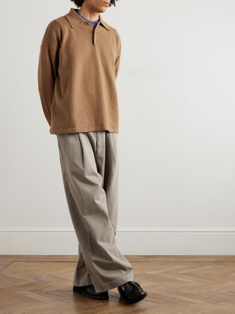 A.P.C. Manuel Wool Polo Shirt Brown outlook