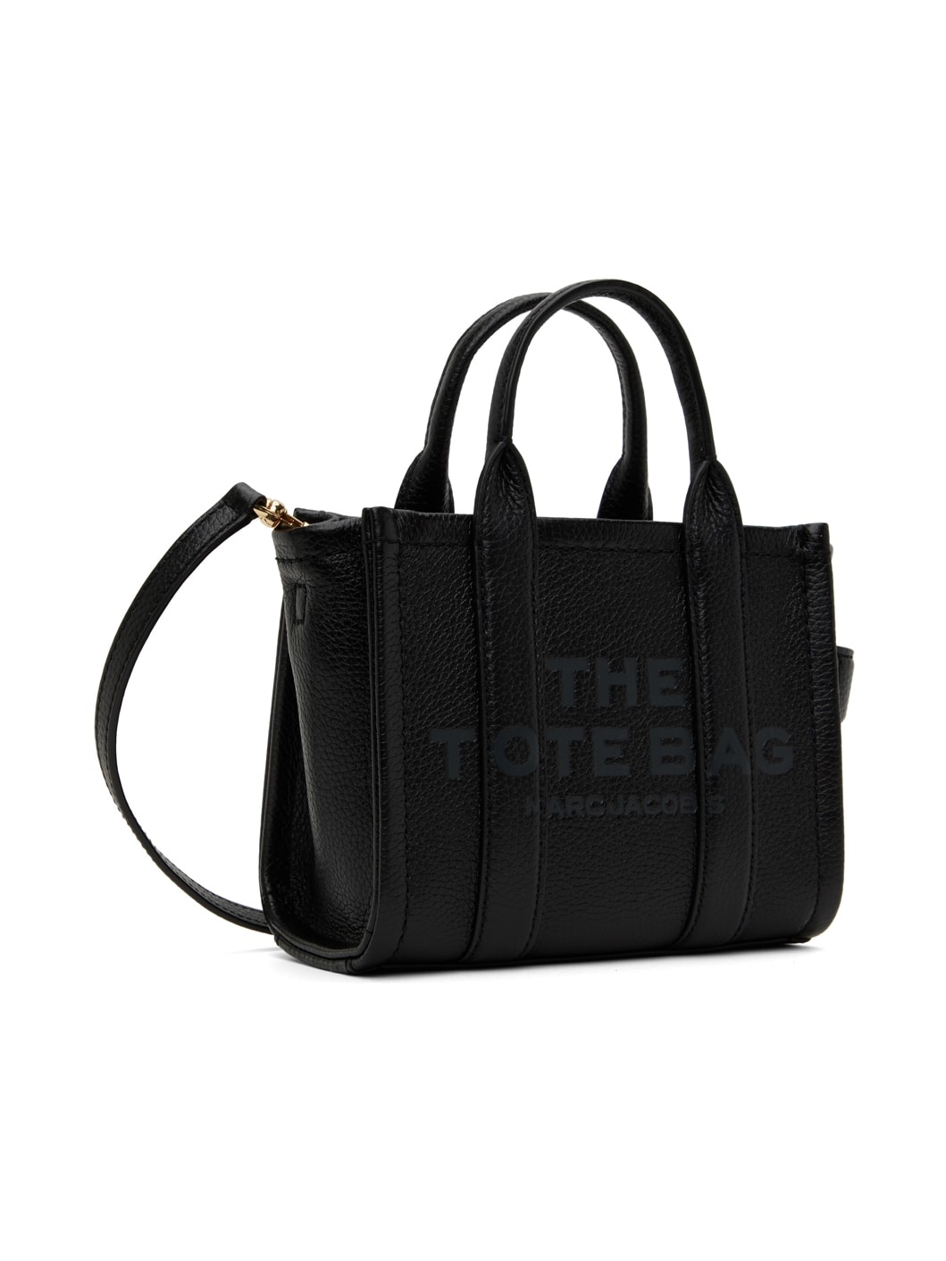 Black 'The Leather Mini Tote Bag' Tote - 2