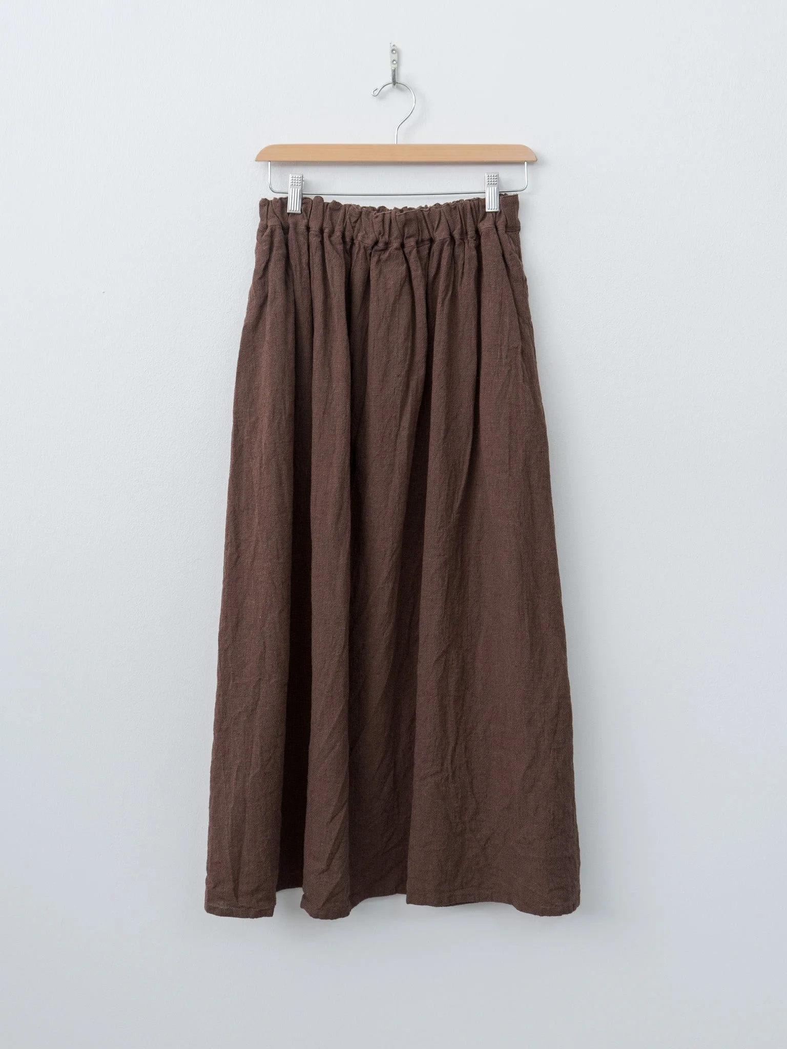 Houndstooth Skirt - Brown - 1