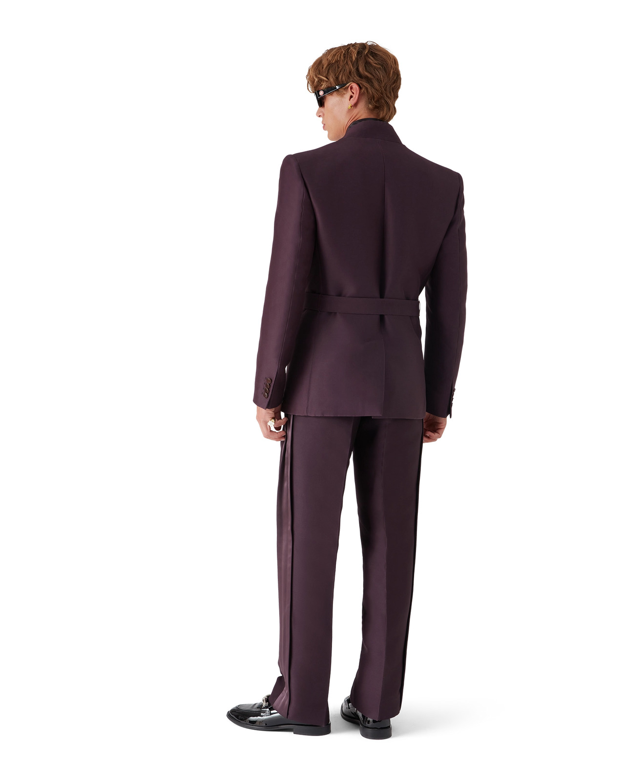 Blend Tailored Wool Silk Wrap Jacket | Casablanca Paris - 3
